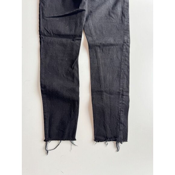 REDONE 90's Black High Rise Skinny Leg Ankle Jeans, Size 28 - Picture 11 of 16